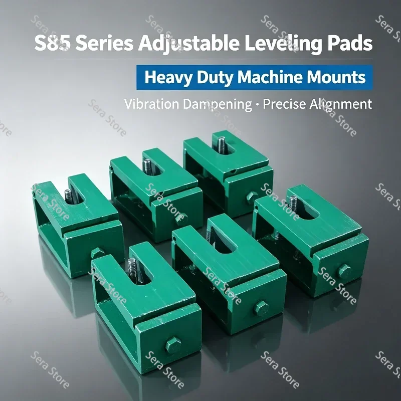 S85 Three‑Layer Precision Adjustable Leveling Pad Heavy‑Duty Shock Absorbing Foot For CNC Machine Equipment