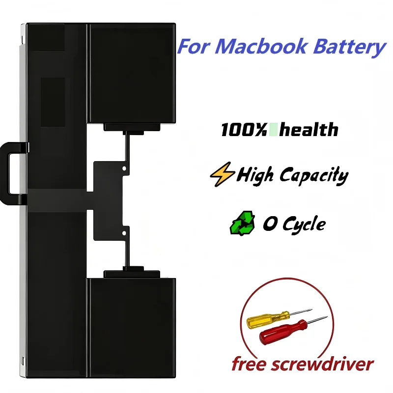 Replacement Laptop Battery For Apple MacBook Air M1 M2 A2527 A2519 A2113 A2669 A2797 High Capacity With Free Repair Screwdriver