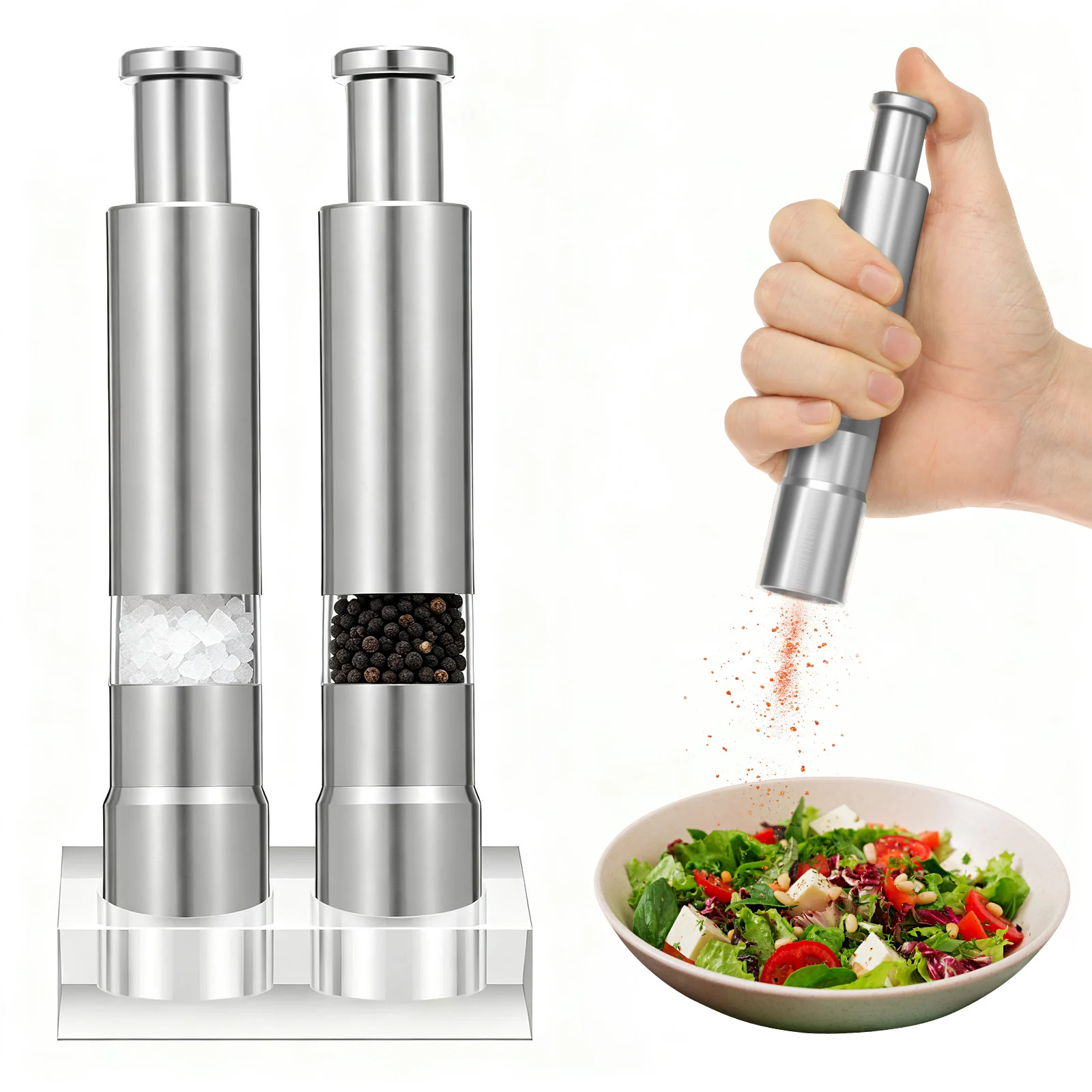 2 Pcs Manual Salt A…