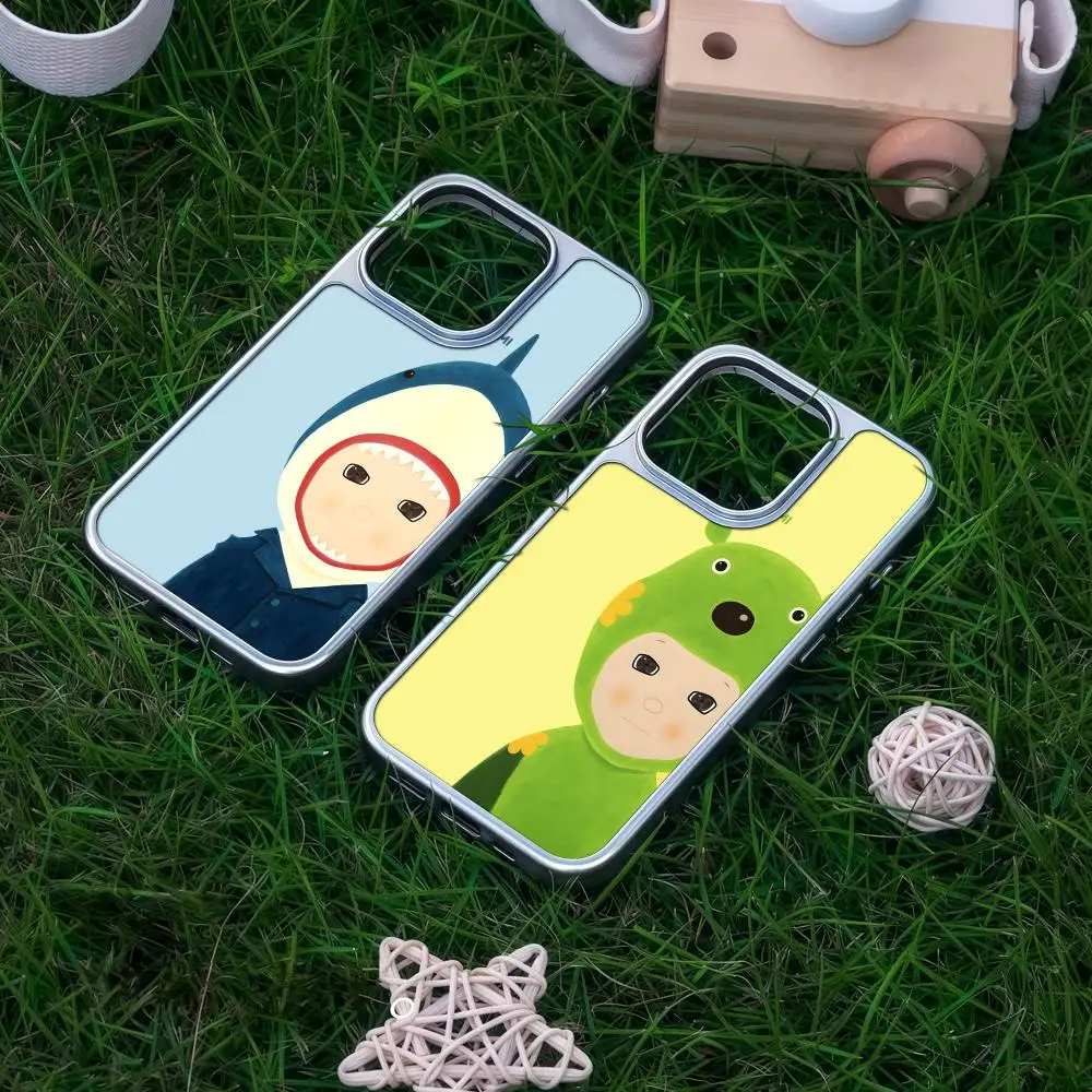 

Чехол для телефона Satoru Koizumi для iPhone 17, 16, 15, 14, 13, 12, Pro Max Plus HD, металлический каркас, твердый корпус из углеродного волокна