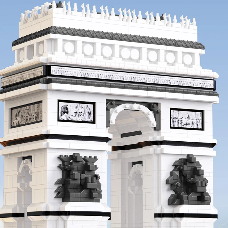 

France L'Arc de Triomphe Modular Buildings Blocks World Landmarks City Architecture Brick Model Kit Toy Adults Kid Gift 2814PCS
