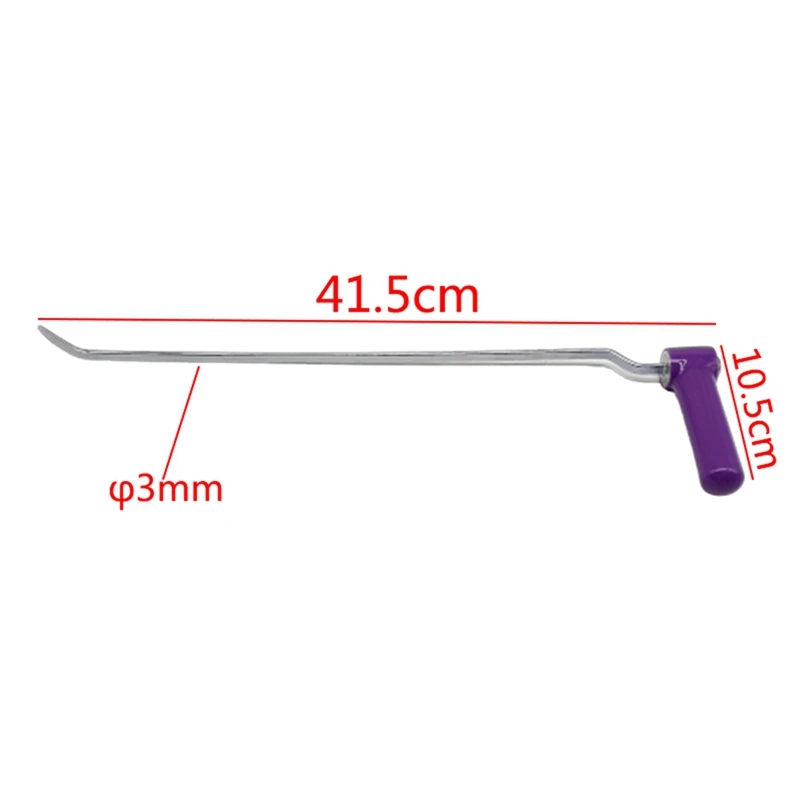 Super Sale 41.5cm Rotatable Paintless Dent Repair Hook for Car Hard Case Hand Operated Door Edge Body Panel