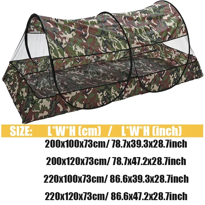 Camping Mosquito Net Garden Single-door Dormitory Anti-mosquito Tarp Tents Waterproof Travel Folding Portable for Trips Outdoor