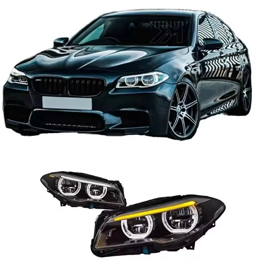 

Suitable for 5 Series F10 F18 2011-2017 headlight assembly, upgraded with full LED Angel Eye DRL sequential start animation