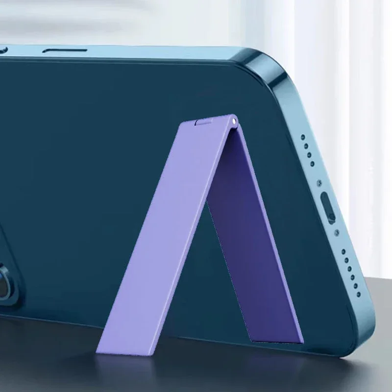 

New Ultra Thin Mobile Phone Holder Universal Metal Desktop Cellphone Compact Stand Foldable Bracket Kickstand for iPhone Xiaomi
