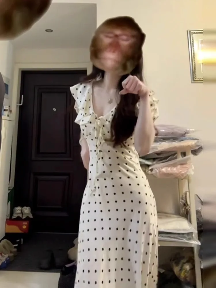 Robes d'été à manches courtes pour femmes, avec col, Modal, amincissant, contrôle du ventre, ceinture élastique, coupe ajustée, rétro, collège OL, automne