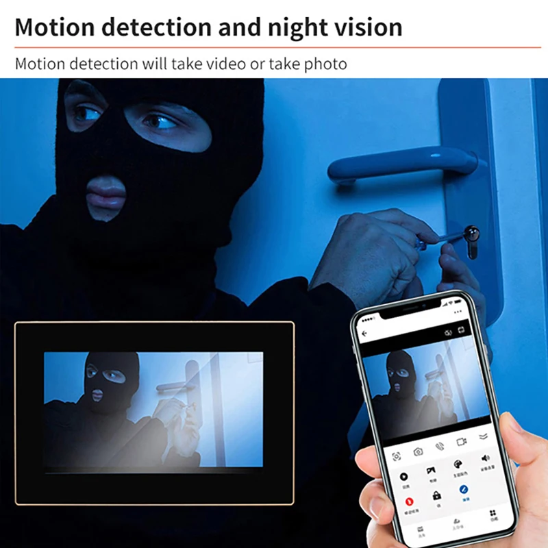 Tuya Smart Doorbell 1080P Camera Home Video Intercom Wifi 7/10 Inch Wireless Video Doorphone System Night Vision Video Recording