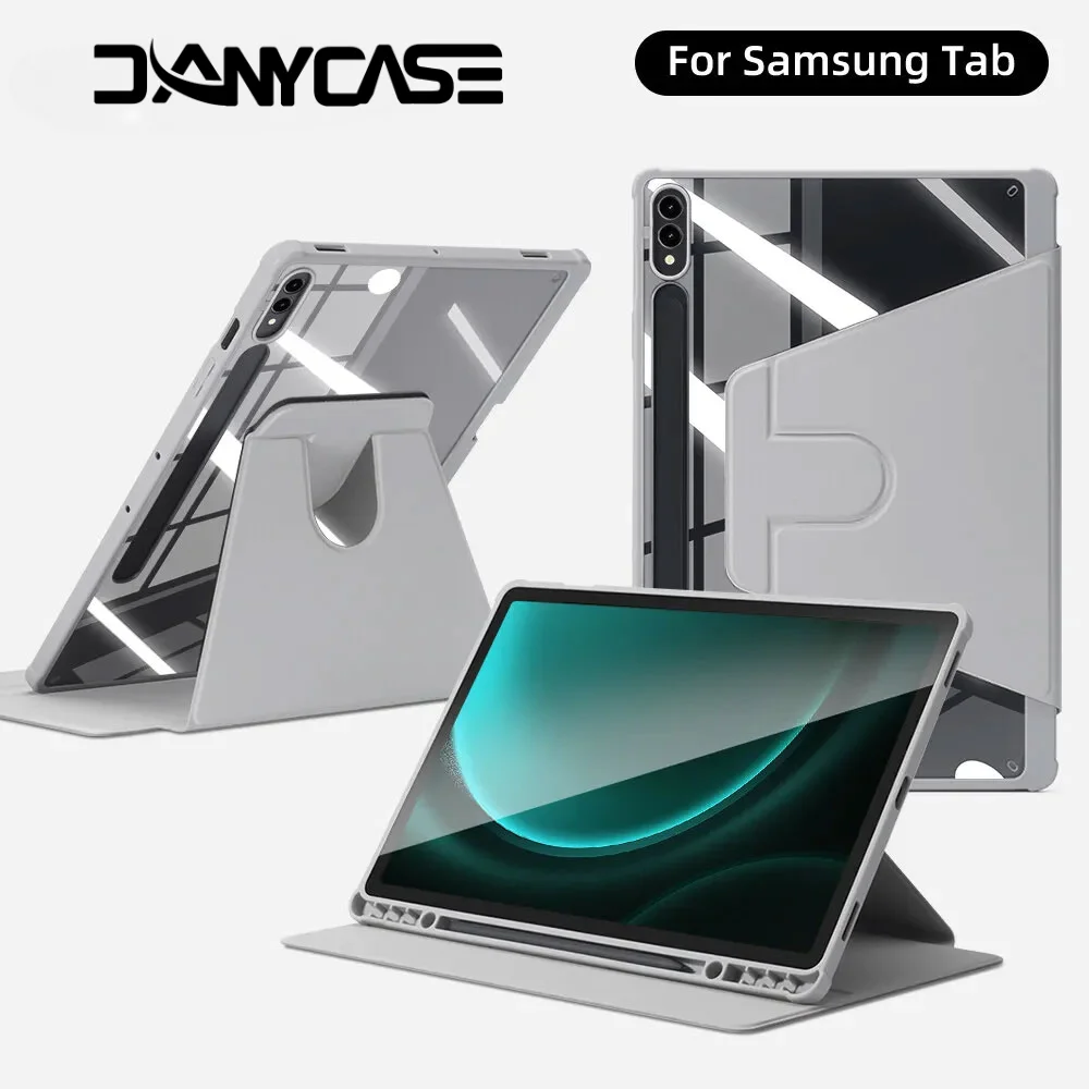 For Samsung galaxy tab s9 case for S9 FE S6 Lite Tab A9 A8 S9 Plus FE S7 S8 For S7 S8 Plus S7 FE 12.4in S7 S8 11in Acrylic Cover