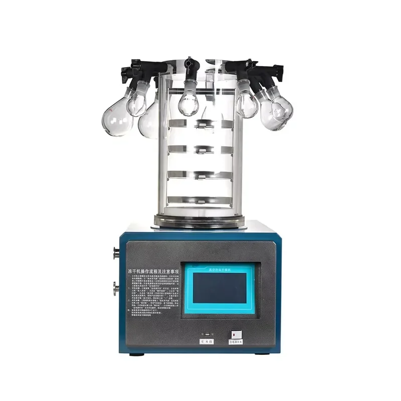 Lab Freeze Dryer Lyophilizer Machine Heating Stopper Sealing Gland Type High Efficiency Laboratory Equipment for Research Use