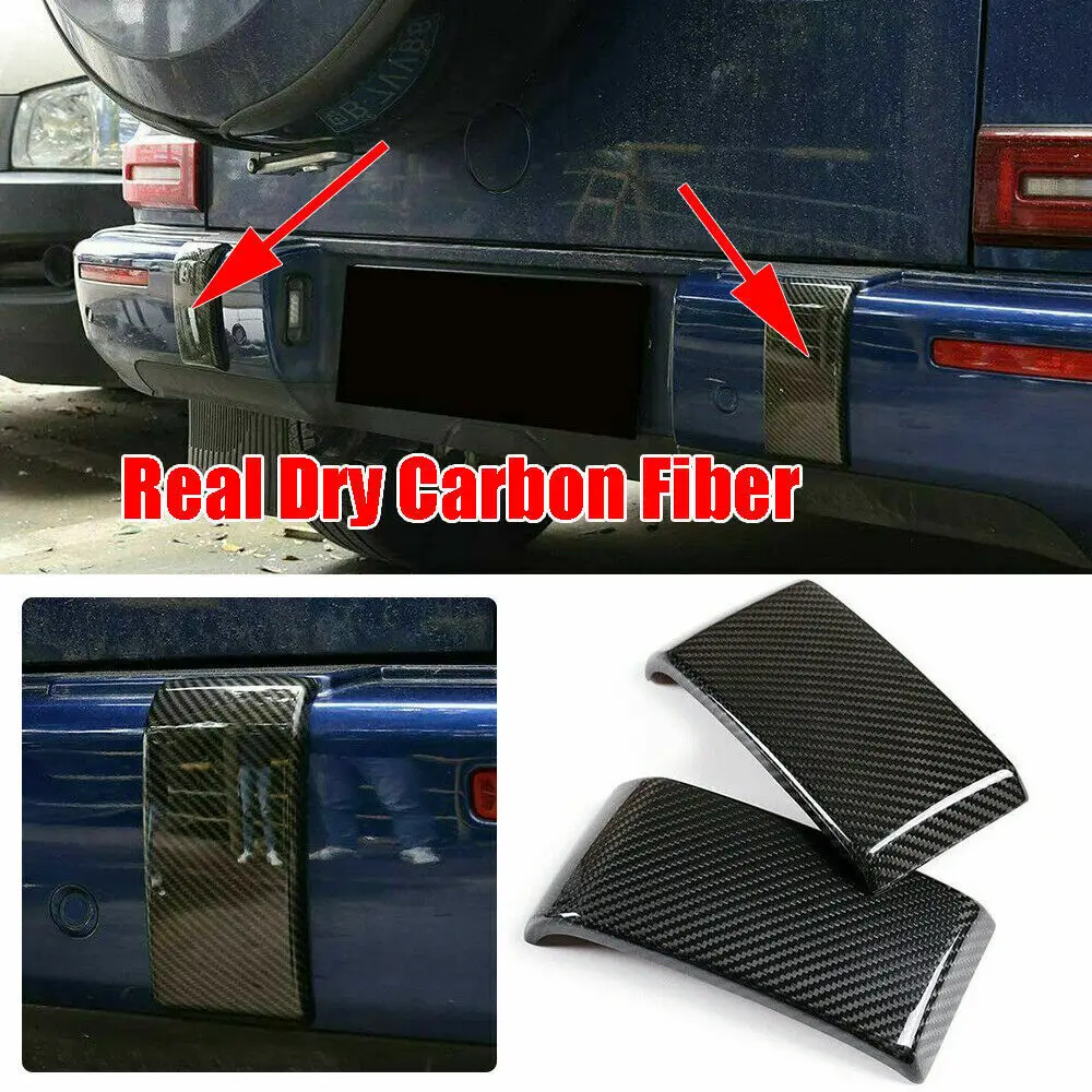 

Dry Carbon Fiber Rear Bumper Cover Trim Fit For Mercedes G Class W463 2019-2020