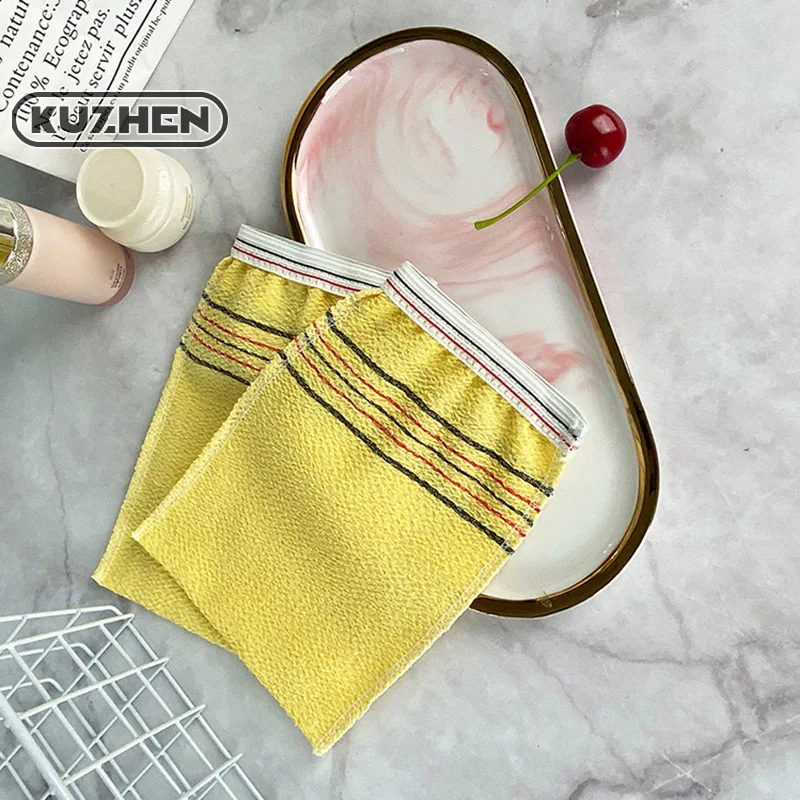 2 Pcs Shower Bath Scrub Glove Korean Exfoliating Body Scrub Shower Towel Washcloth Portable For Adults Coarse Grain Brush