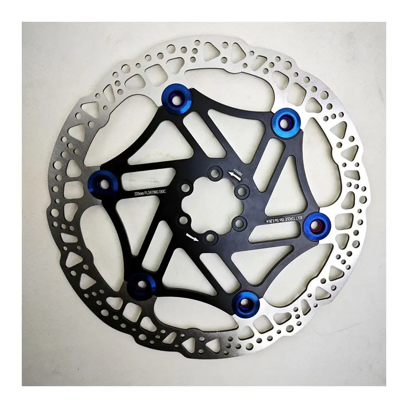 

220MM Floating Disc Sets Ready Stock Blue Burnt Rivet Floating Rotors With Adapter