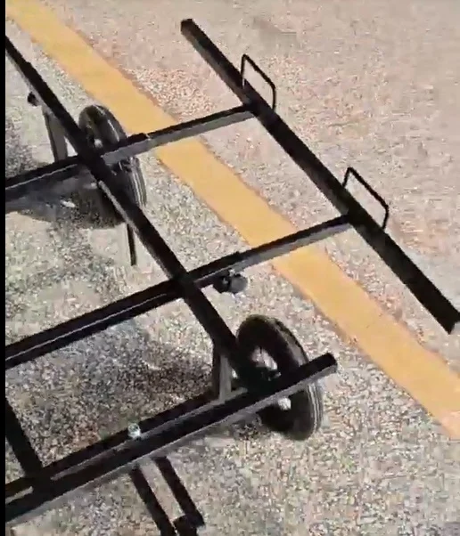 Heavy duty adjustable pet cage mobile cart hand/wheeled cart pet cage trailer trolley