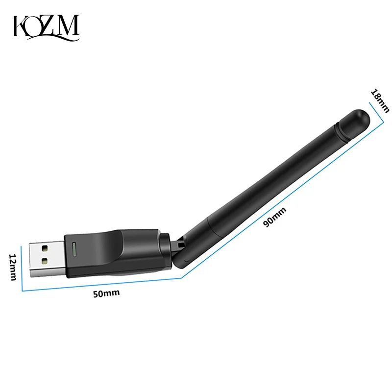 Adattatore WiFi Mini USB 150Mbps Ricevitore Wifi scheda di rete wireless MT7601 per PC portatile Windows 2.4G