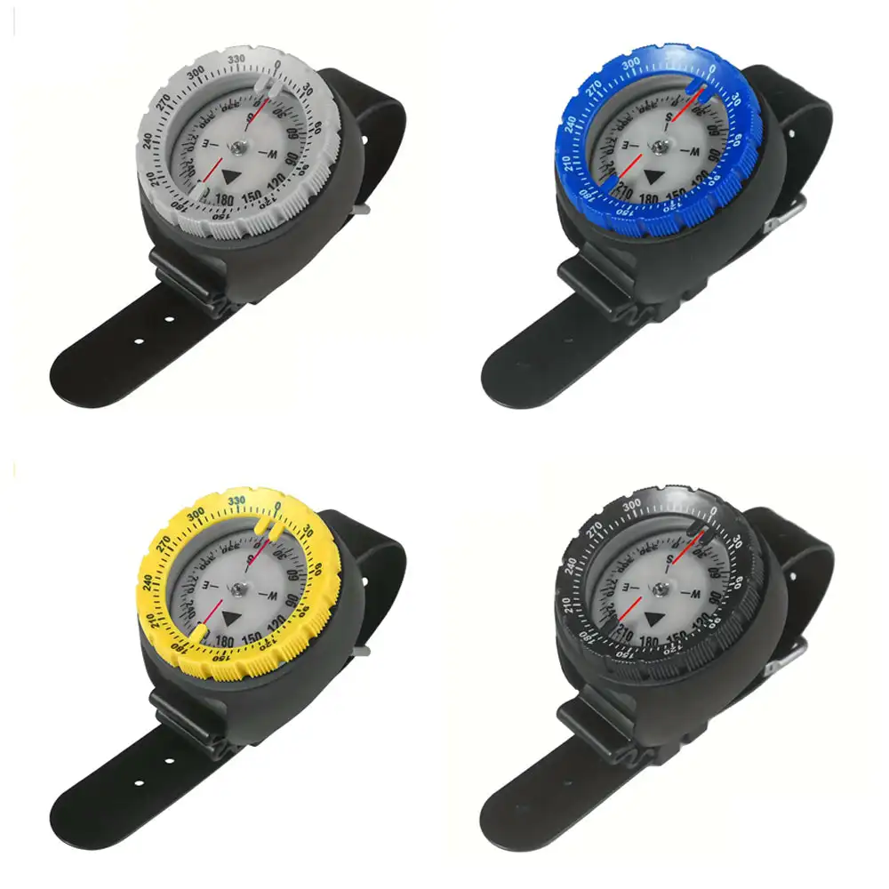 Digital Underwater 50m Diving Compass navigatore impermeabile professionale Digital Scuba orologio bilanciato luminoso per piscina