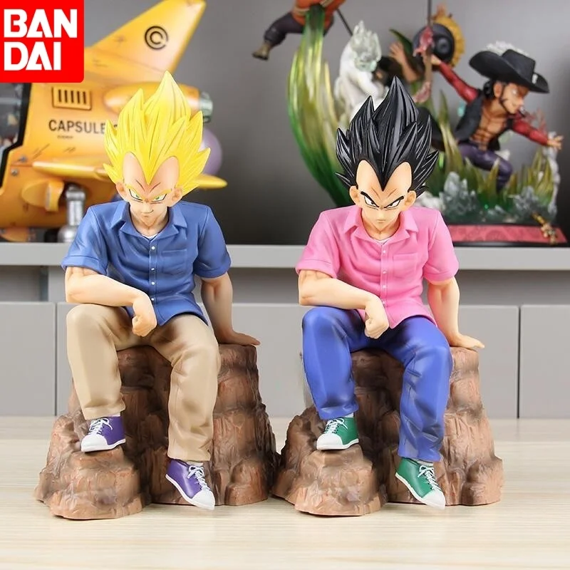 

New 22cm Dragon Ball Gk Fc Vegeta Casual Clothes Casual Wear Sitting Collectible Pvc Figure Model Ornament Anime Peripheral Toy