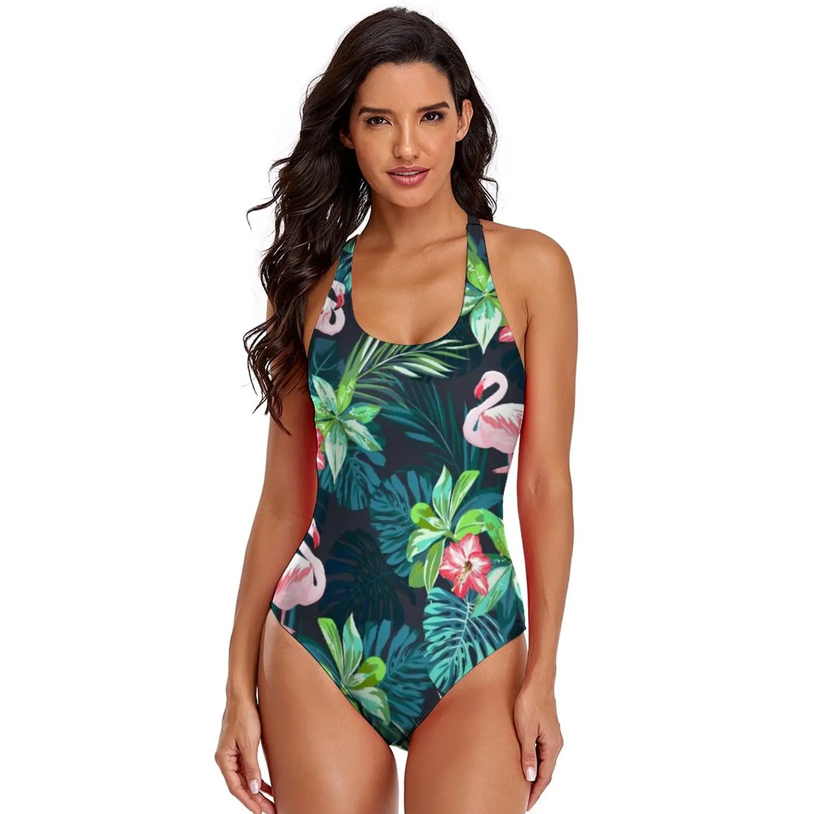 Tree Swimsuit Printed Rave Swimwear Youth Cheap 1 Piece Bathing Suit