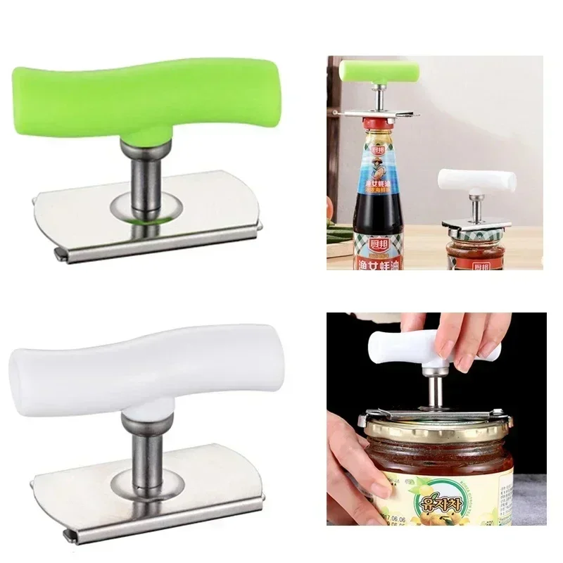 

Multi-function Bottle Cap Opener Stainless Steel Adjustable Lids Off Jar Opener Labor-saving Screw Can Opener for Kitchen Gadget