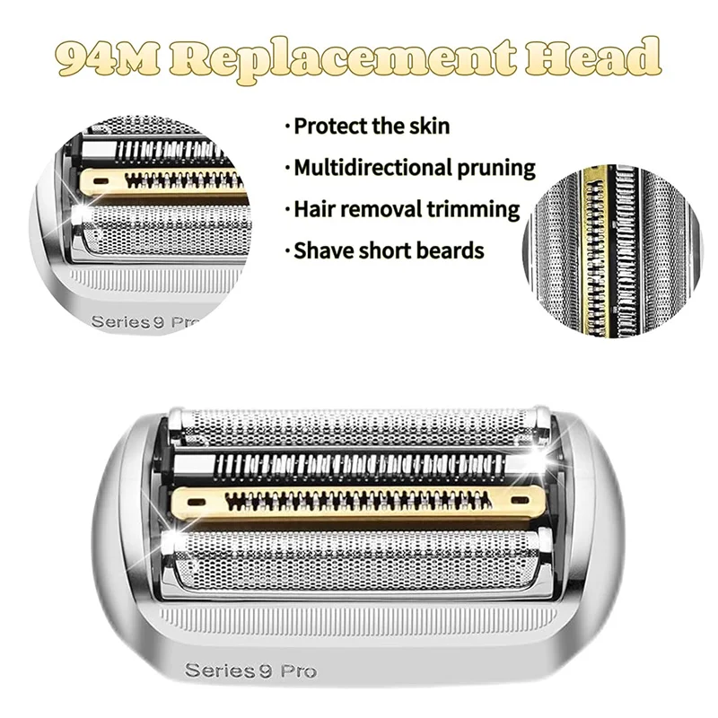 94M Replacement Head Razor Blade Shaver Cassette for Braun Series 9 Shavers Electric Shaver