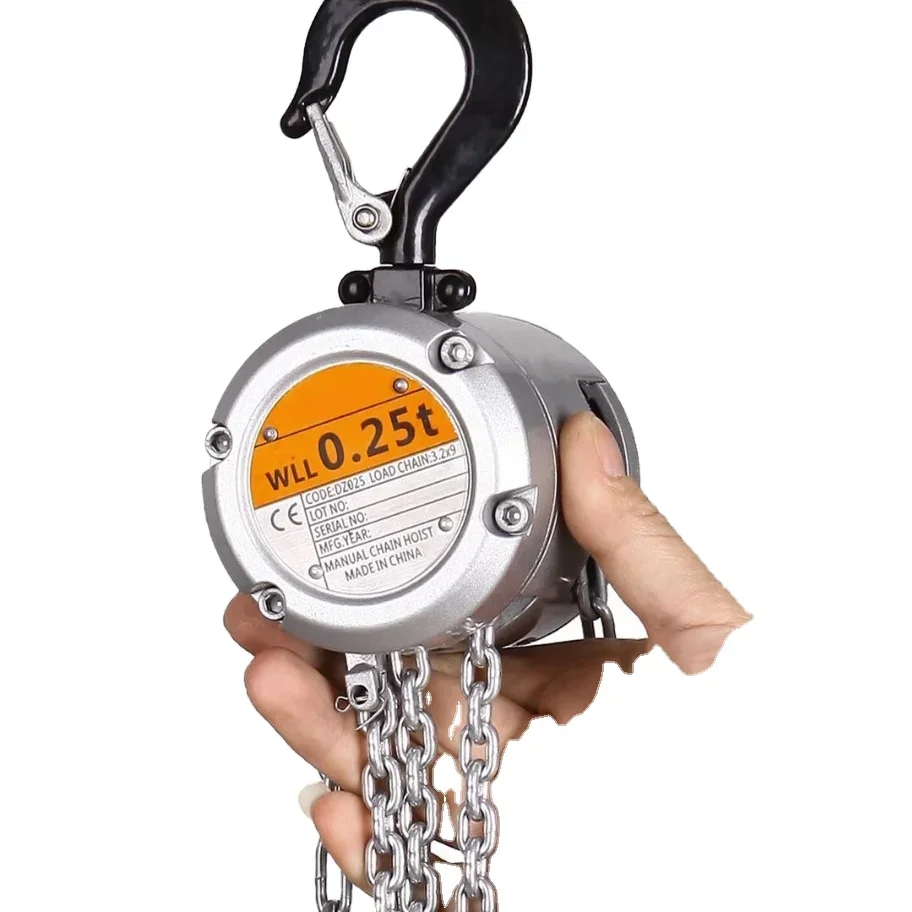 Mini Aluminum Manual Chain Hoist Hand Chain With Strong Corrosion Resistance On Sale