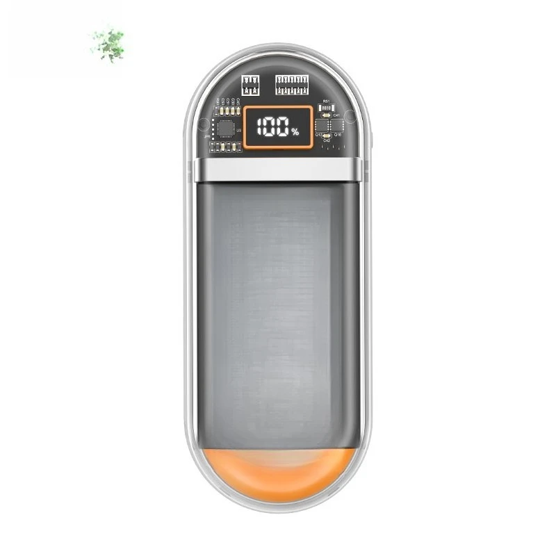 Transparent self-contained cable, power bank, suitable for  Android mobile phones, space capsule 45W fast charging
