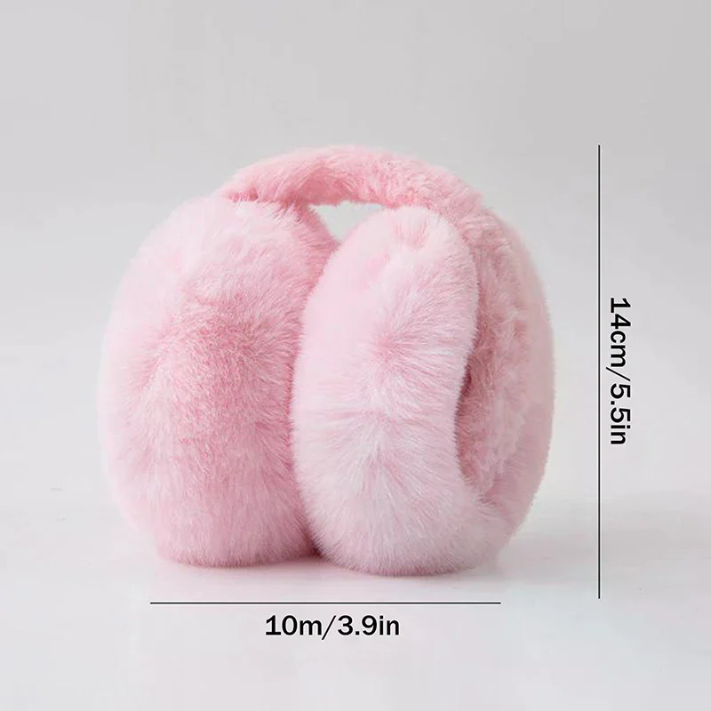 固体ソフトぬいぐるみ耳ウォーマー冬用イヤーマフ女性男性ファッション屋外耳介保護イヤーマフ耳カバー