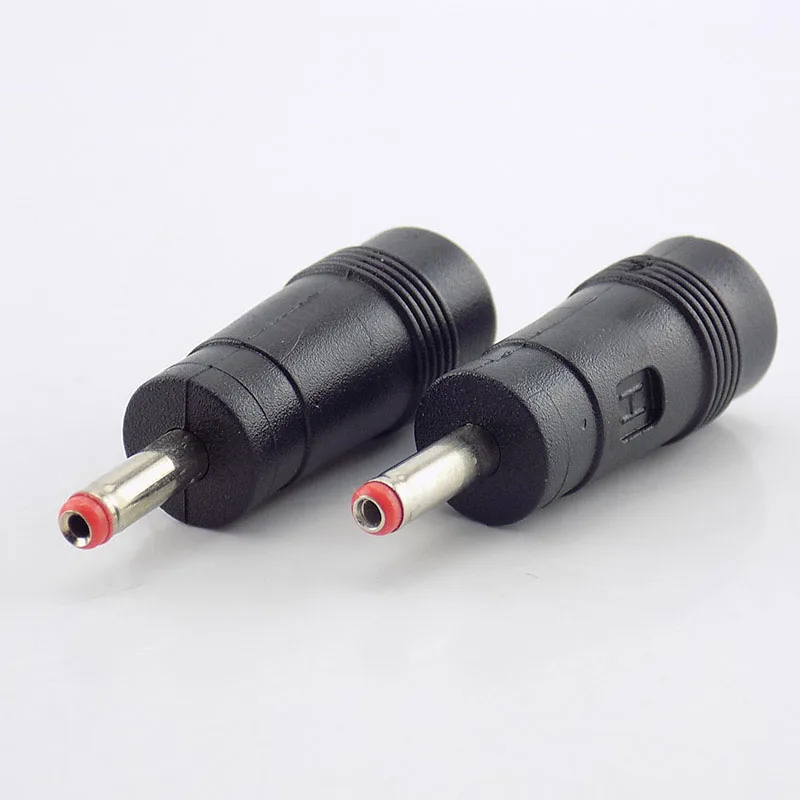 5/10pcs 3.5mm*1.35mm Male to 5.5mm*2.1mm Female Plug DC Power Connector Adapter Laptop AC DC Jack Adaptor