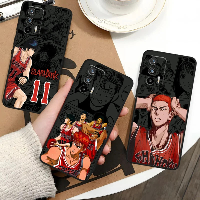 S-lam D-unks Anime For OPPO Realme GT Neo 10 9i 8i 7i 6s 5 Narzo 50i 50A 240W Pro Plus Black Soft Phone Case