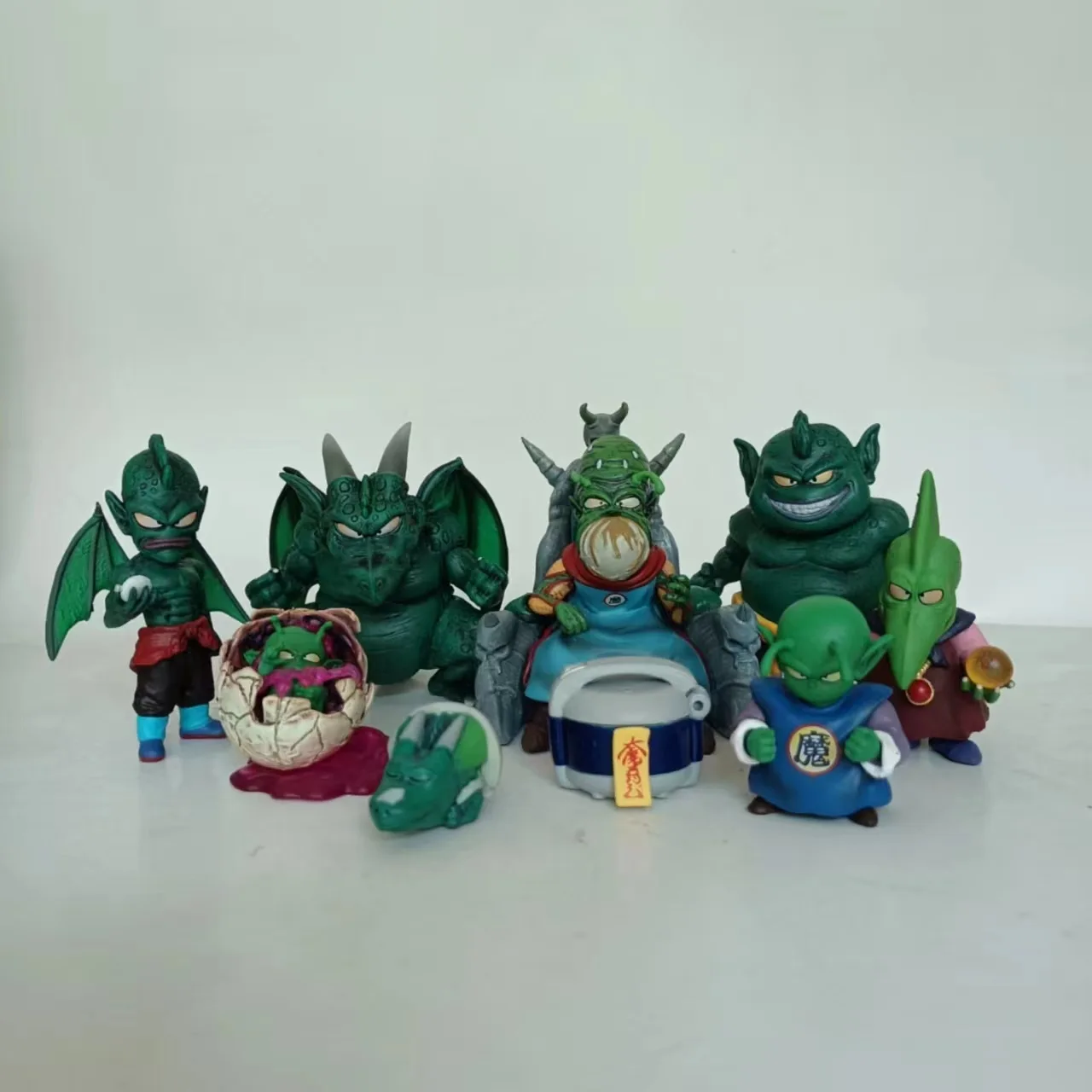 Dragon Ball Figures Wcf Scale A Complete Set Of 9 Piccolo Family Portraits Collectible Model Anime Figures Christmas Gifts