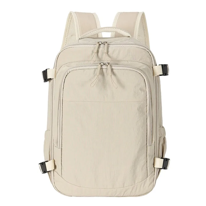 Solid Minimalist Women Backpack Student School Bags Casual Commuter Daypack Large Ultra-Light Waterproof Hiking Travel Rucksack