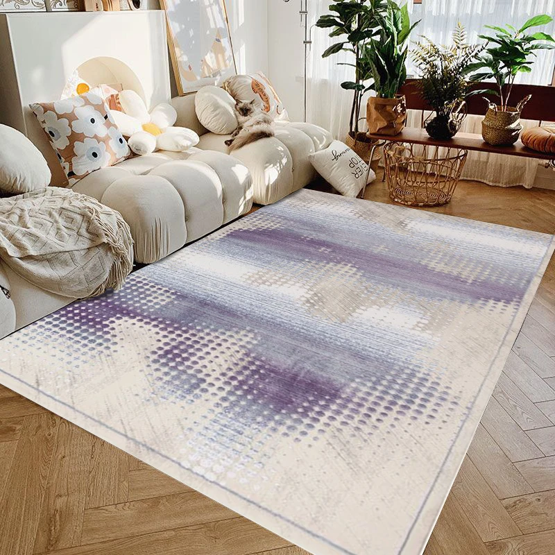 Modern Light Luxury Gradient Texture Carpet Living Room Bedroom Home Nordic Style Anti slip Carpet