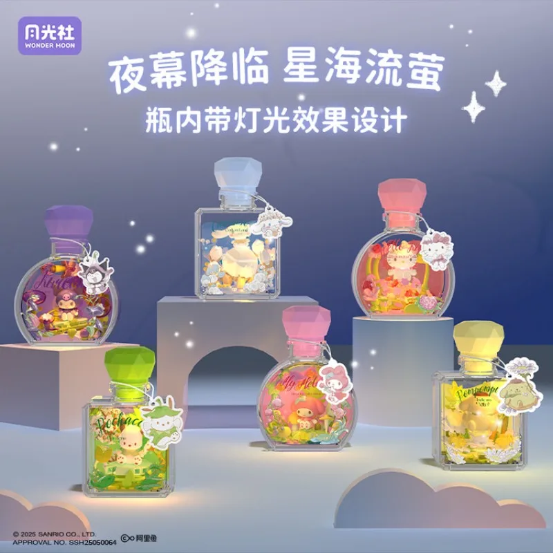 

WONDER MOON Sanrio Flower Love Fairy Perfume Bottle Building Blocks Toy with Lights Ideal Desktop Decoration for Girls Gift