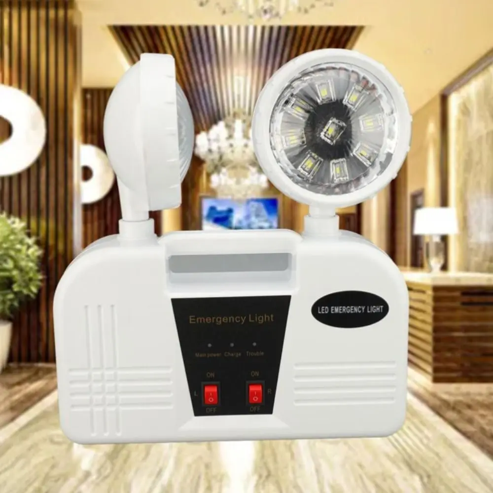 ledダブルヘッド非常口灯-緊急自動点灯led非常避難灯-ダブルヘッド壁掛けランプ