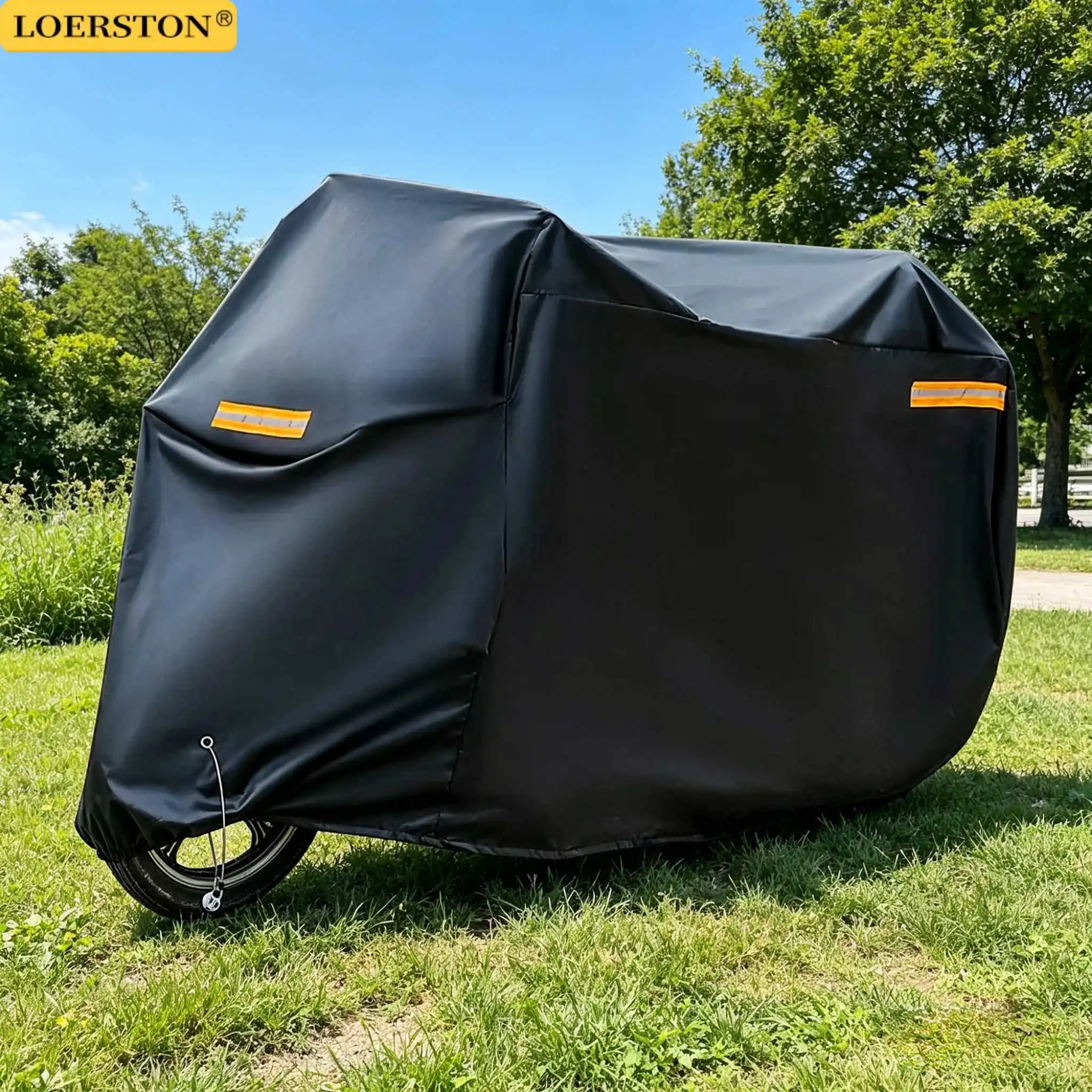 Grosso oxford motocicleta capa à prova dwaterproof água universal proteção ao ar livre poeira moto capa de chuva pára-sol à prova de poeira proteção uv