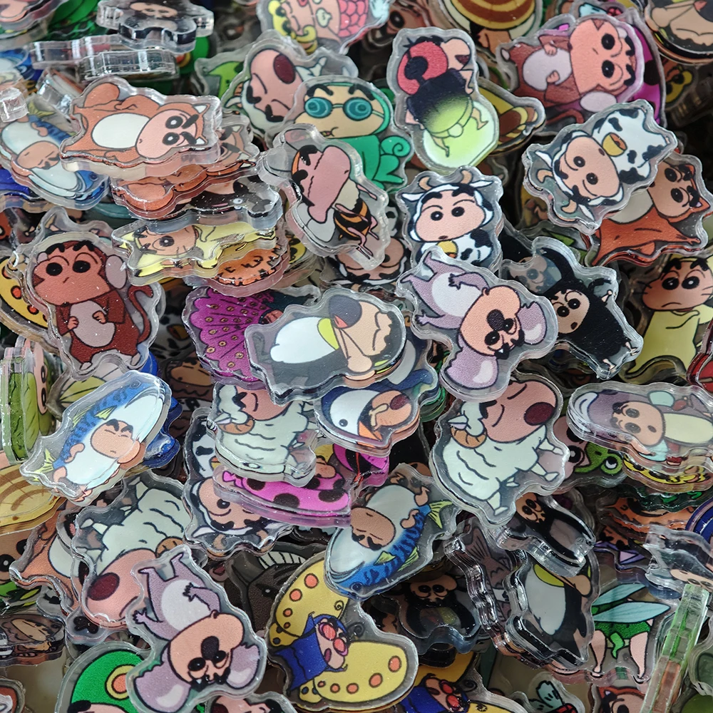 50pcs/set Cartoon Crayon Shin- - Resin Art Phone Case ulasan dan harga