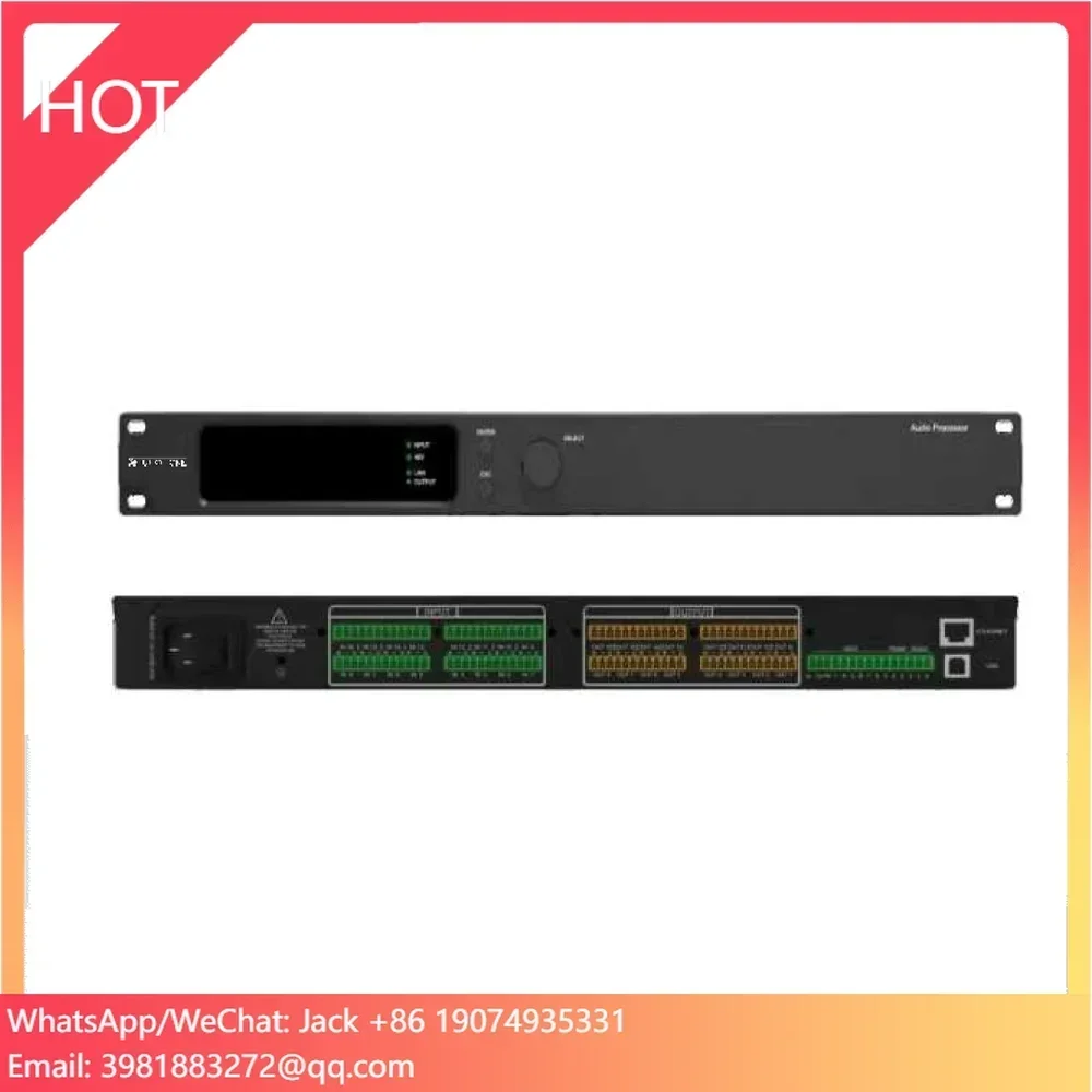 Professional 16 In And 16 Out Auto Mixer Matrix Mixer DSP Audio Processor For Conference Room