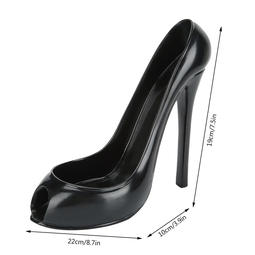 Distinctive High Heeled Shoe Shape Wine Rack Wine Bottle Holder Display Stand For Home Cabinet