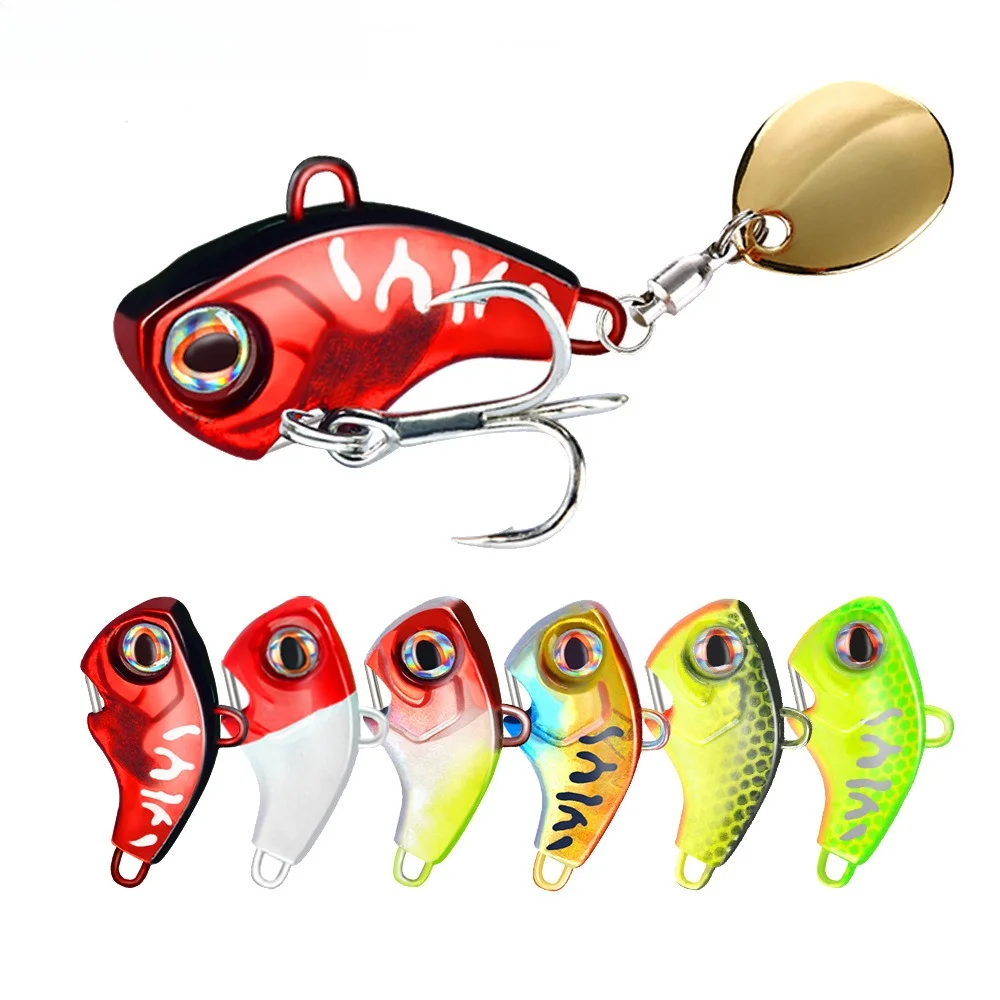 1pcs Tornado Spinner VIB Spinning Vibrating Lure 3cm 13g Artificial Lure Mini Lure Spinning Spoon-Type Lures Fishing Bait