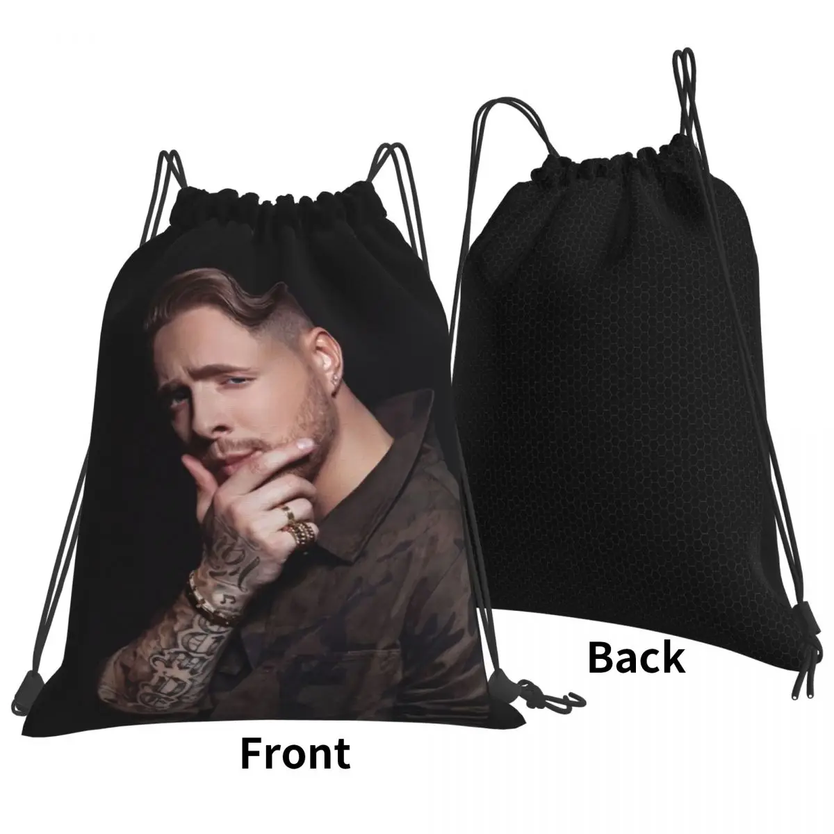 Custom Egor Kreed Russian Rapper Backpacks Fashion Drawstring Bags Sundries Bag Book Bags for Man Woman Students