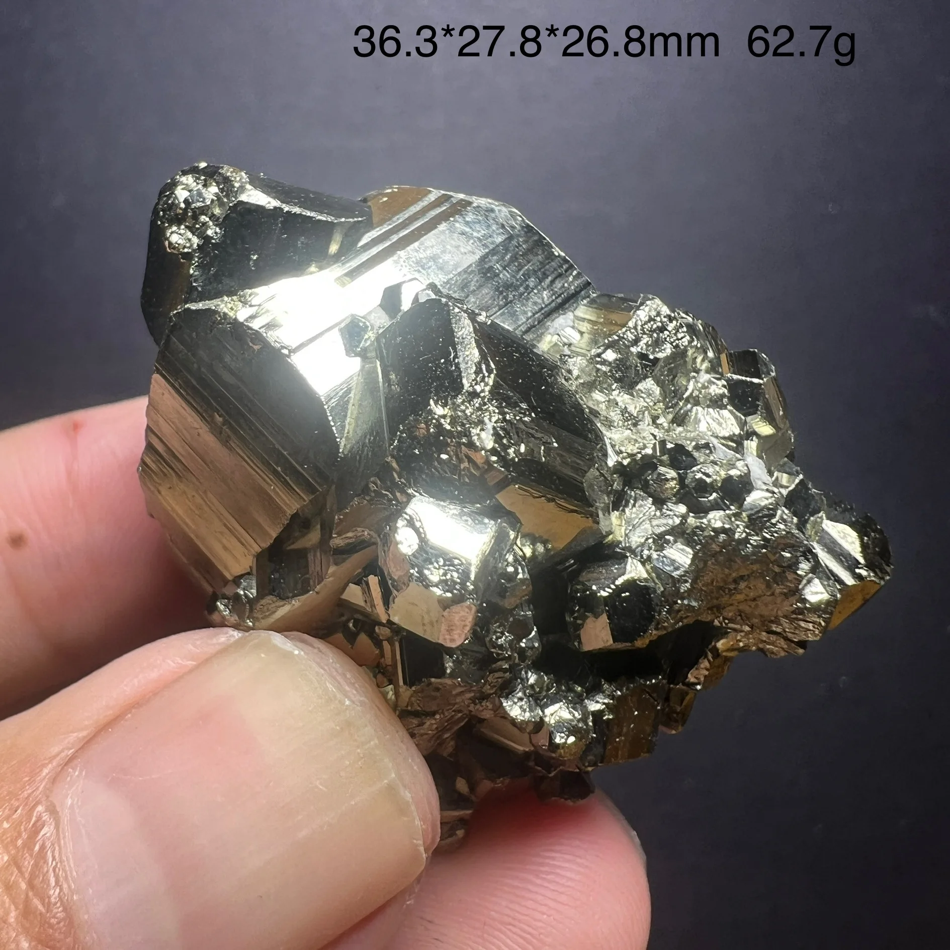 Natural pyrite rough stone, mineral crystal, ore specimen, mineral specimen display item collection