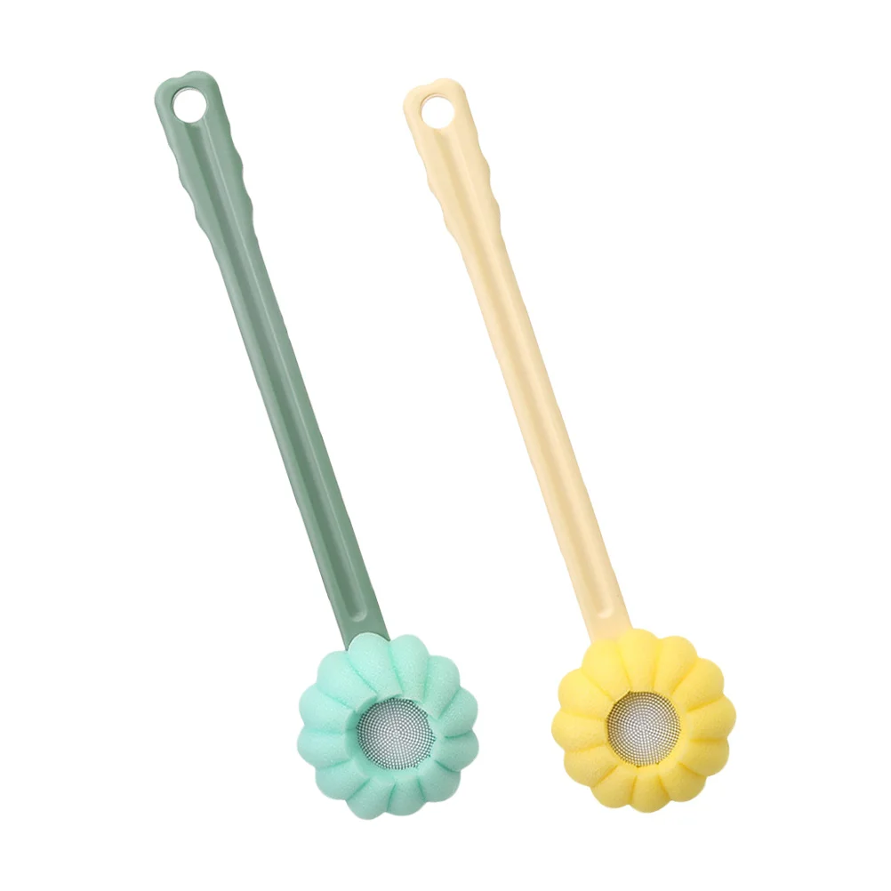 

2pcs Shower Brush Long Handle Back Scrubber Bath Body Scrub Brush For Deep Clean Exfoliating Tool Gentle On All Skin Types