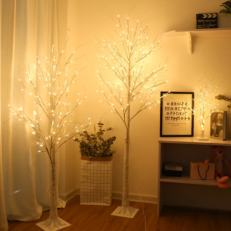 

LED Luminous Tree Firefly Light Room Forest Decoration Unique Trendy Luxury Nordic Arrangement Birch Tree Christmas Tree Light