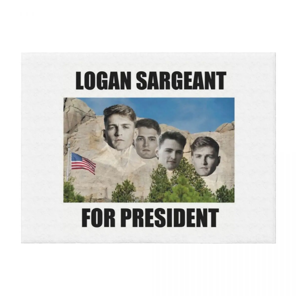 

F1 Driver Logan Sargeant for President - On Mount Rushmore Throw Blanket Sofa Quilt sofa bed Multi-Purpose Blankets