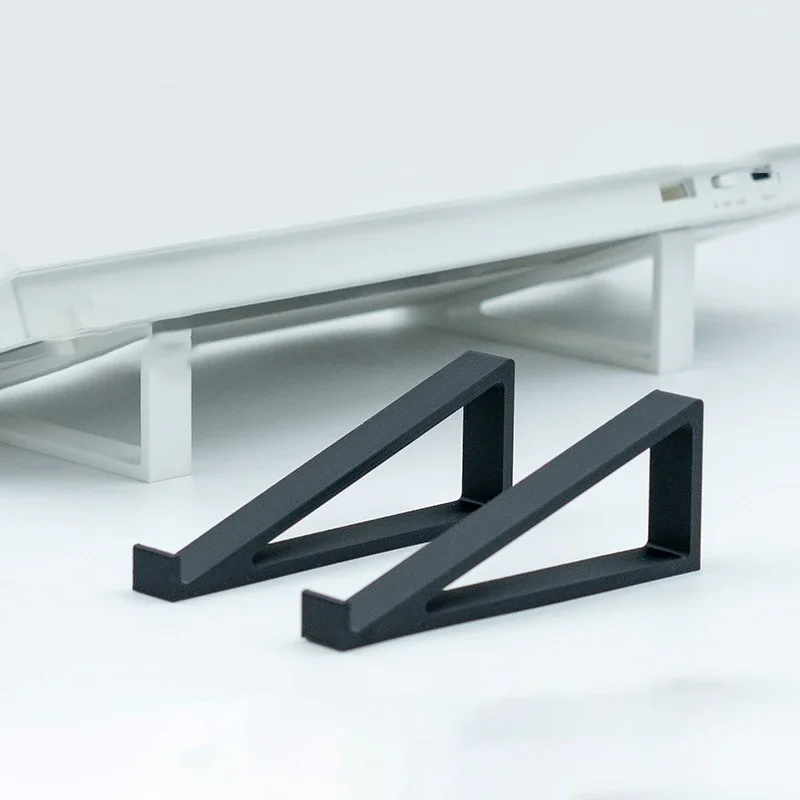 1 Pair Portable Keyboard Elevated Stand Raised Keyboard Angle Plastic Computer Keyboard Riser Monitor Holder Comfortable Typing