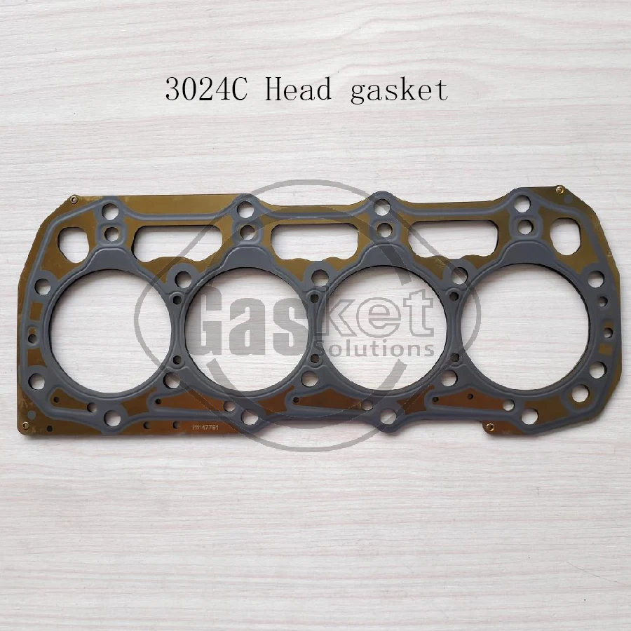 3024D C2.2 3024C Head Gaskets Production factory 3227487 for Caterpillar  Engine Cylinder HEAD 111147681