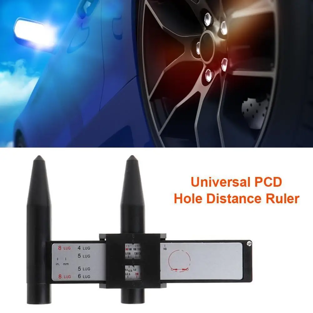 Car Wheel Rim PCD Measuring Tool Plastic Gauge Ruler PCD Ruler Lugs Hub Pitch Measurement Tool Automobiles Parts