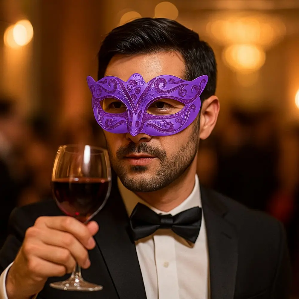 Party Cosplay Requisiten Halloween Masken Kunststoff Maskerade Cosplay Maske Glitzer Maske Karneval Kostüm Requisiten Die Phantom Dancer Maske