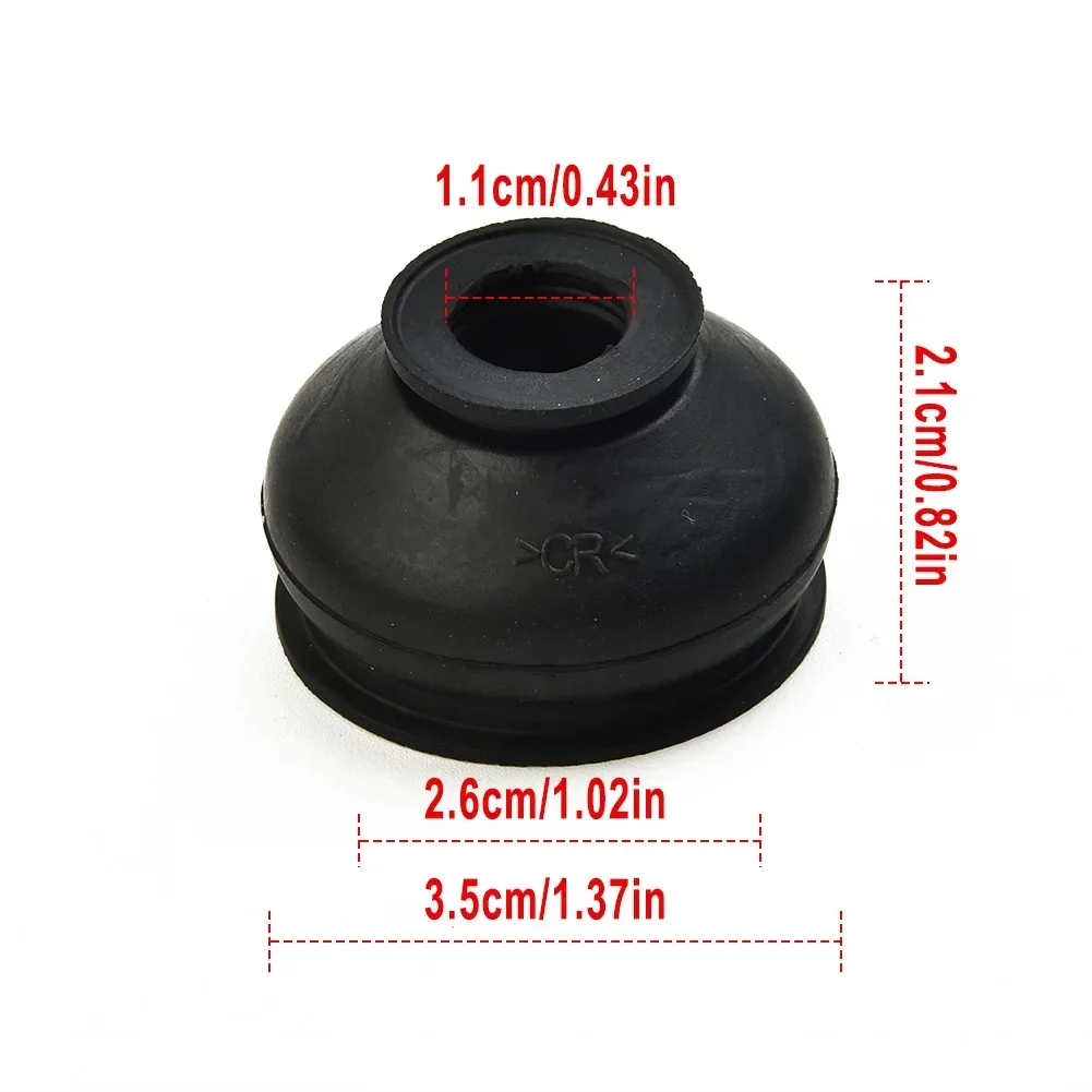 6pcs HQ Rubber Tie Rod End Ball Joint Dust Boots Dust Cover Boot Gaiters Rubber Rod End Ball Joint Dust Cover Replacement New