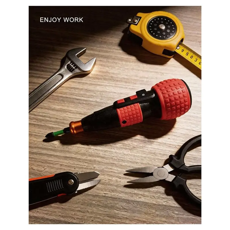 CYCLI-Manual And Electric Screwdriver Cordless Mini Drill 3.6V Lithium Battery Usb Charging LED Light For HOME DIY