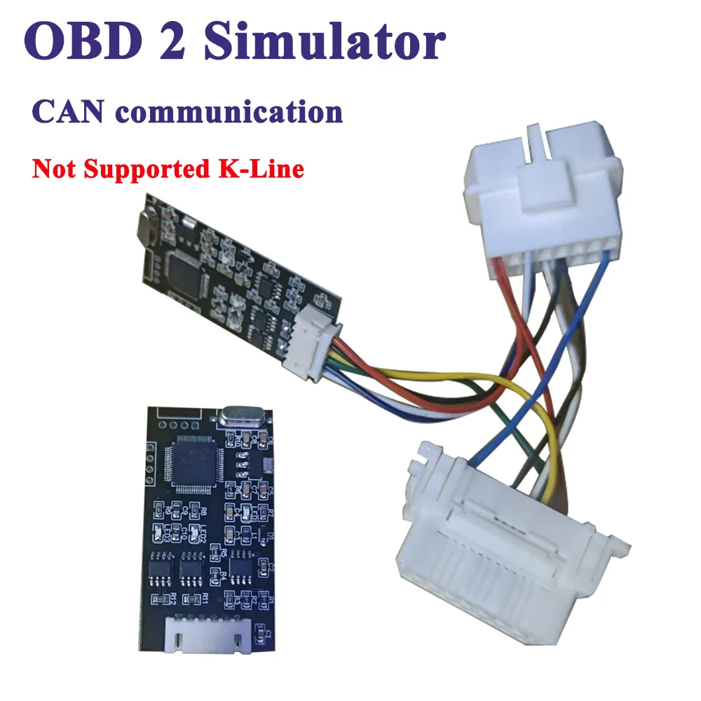 

US EU OBD2 Simulator Vehicles Detection, Reusable obd Ready Emulator for CAN not K line